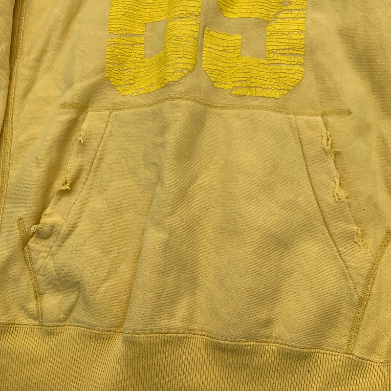 【中古品】【メンズ】 HYSTERIC GLAMOUR ヒステリックグラマー 4CF-0891 PARKER パーカー トップス ブランド 古着 ダメージ加工 140-260815-gm-03-fuzh サイズ：S カラー：イエロー 万代Net店
