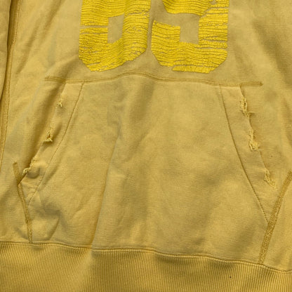 【中古品】【メンズ】 HYSTERIC GLAMOUR ヒステリックグラマー 4CF-0891 PARKER パーカー トップス ブランド 古着 ダメージ加工 140-260815-gm-03-fuzh サイズ：S カラー：イエロー 万代Net店