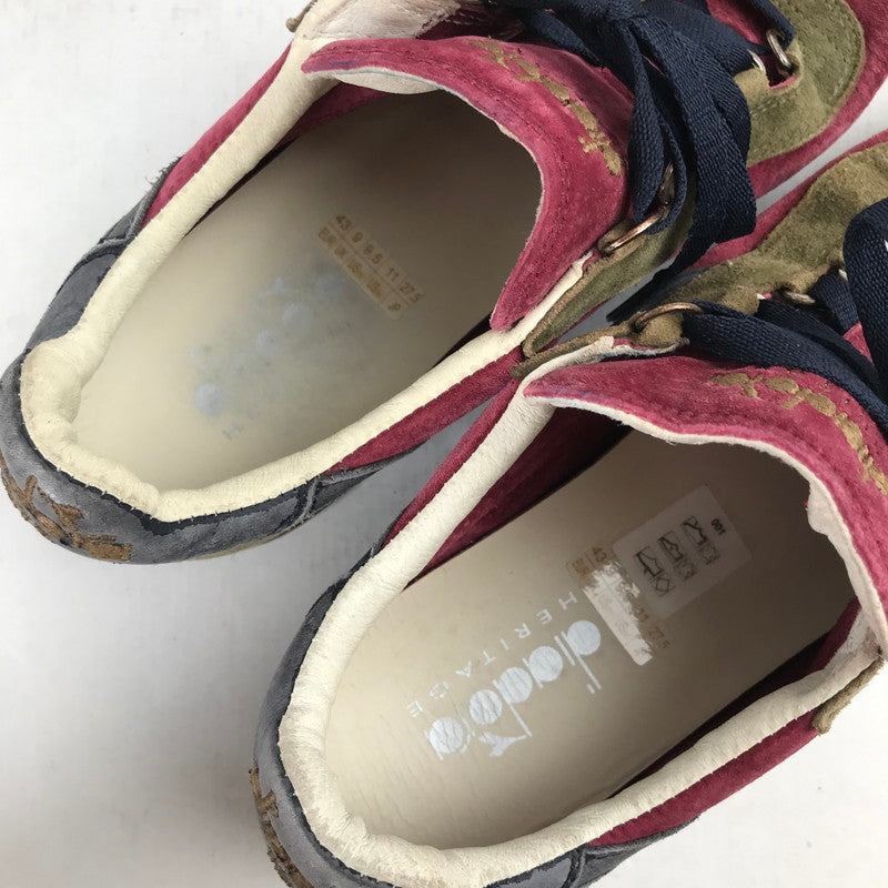 【中古品】【メンズ】 DIADORA HERITAGE ディアドラ ヘリテージ EQUIPE S.SW エキップ スニーカー 靴 163-260930-mh-15-fuzh サイズ：27.5cm カラー：バイオレット プルーン 万代Net店