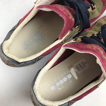 【中古品】【メンズ】 DIADORA HERITAGE ディアドラ ヘリテージ EQUIPE S.SW エキップ スニーカー 靴 163-260930-mh-15-fuzh サイズ：27.5cm カラー：バイオレット プルーン 万代Net店