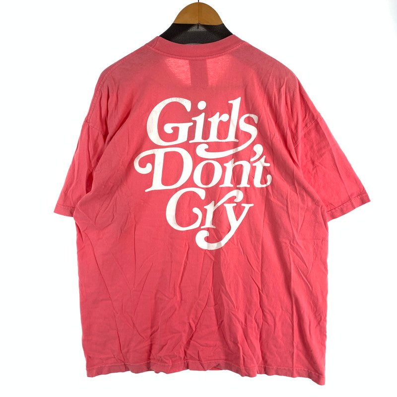 【中古品】【メンズ】 GIRLS DONT CRY 半袖Tシャツ カットソー ブランド 古着 142-260815-gm-05-fuzh サイズ：XL カラー：ピンク 万代Net店