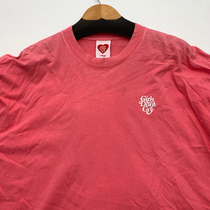 【中古品】【メンズ】 GIRLS DONT CRY 半袖Tシャツ カットソー ブランド 古着 142-260815-gm-05-fuzh サイズ：XL カラー：ピンク 万代Net店