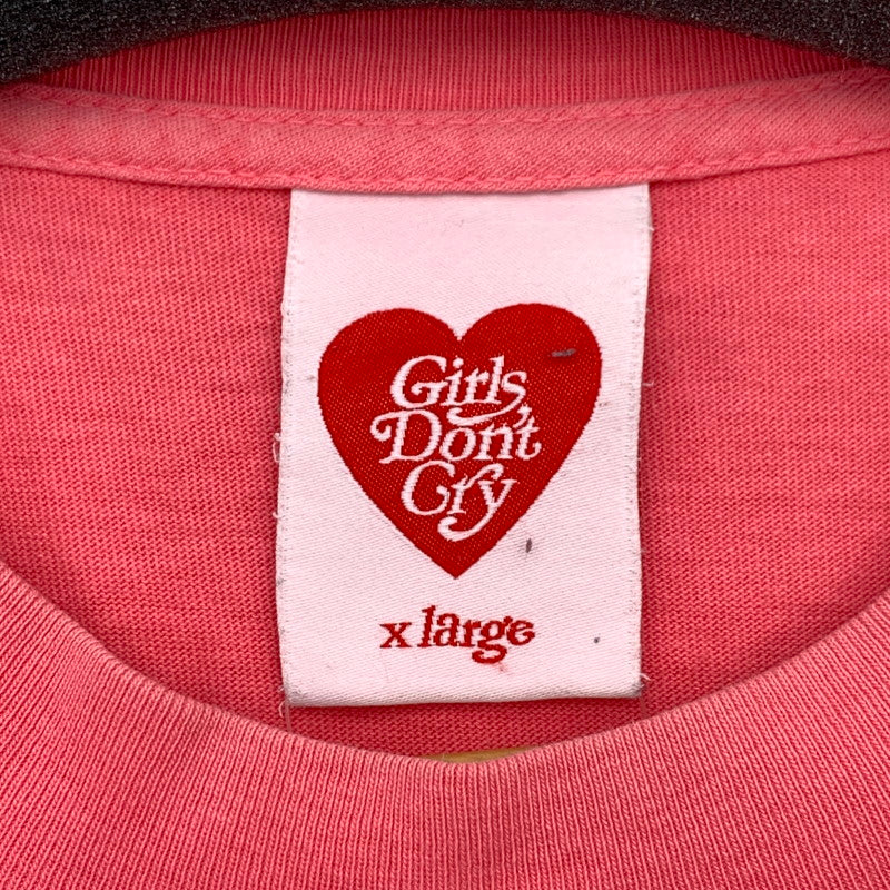 【中古品】【メンズ】 GIRLS DONT CRY 半袖Tシャツ カットソー ブランド 古着 142-260815-gm-05-fuzh サイズ：XL カラー：ピンク 万代Net店