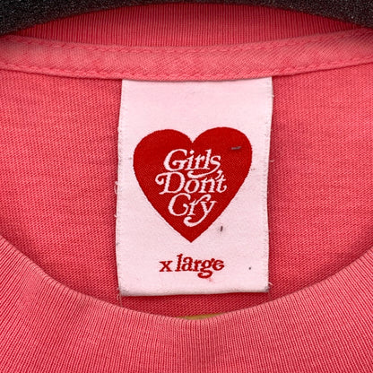 【中古品】【メンズ】 GIRLS DONT CRY 半袖Tシャツ カットソー ブランド 古着 142-260815-gm-05-fuzh サイズ：XL カラー：ピンク 万代Net店