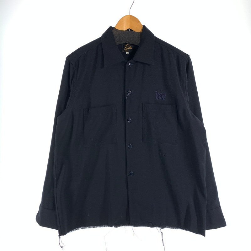 【中古品】【メンズ】 NEEDLES ニードルス HM158 C.O.B. ONE-UP SHIRT 半袖シャツ トップス ブランド 古着 140-260815-gm-01-fuzh サイズ：M カラー：ブラック 万代Net店