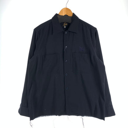 【中古品】【メンズ】 NEEDLES ニードルス HM158 C.O.B. ONE-UP SHIRT 半袖シャツ トップス ブランド 古着 140-260815-gm-01-fuzh サイズ：M カラー：ブラック 万代Net店