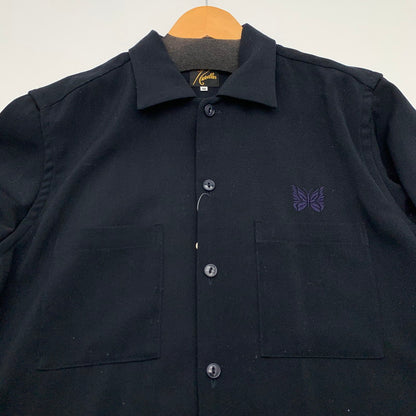 【中古品】【メンズ】 NEEDLES ニードルス HM158 C.O.B. ONE-UP SHIRT 半袖シャツ トップス ブランド 古着 140-260815-gm-01-fuzh サイズ：M カラー：ブラック 万代Net店