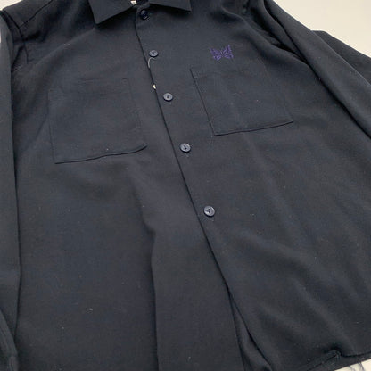 【中古品】【メンズ】 NEEDLES ニードルス HM158 C.O.B. ONE-UP SHIRT 半袖シャツ トップス ブランド 古着 140-260815-gm-01-fuzh サイズ：M カラー：ブラック 万代Net店
