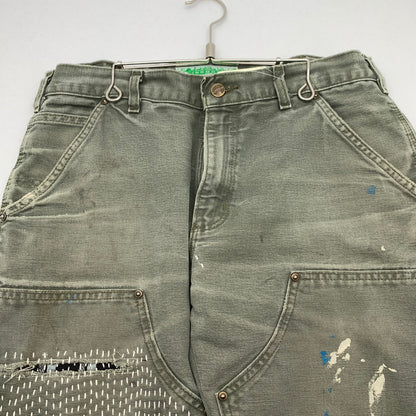 【中古品】【メンズ】 INNOCENCE ダブルニーペインターパンツ ボトムス ブランド 古着 153-260815-gm-02-fuzh サイズ：33 カラー：カーキ 万代Net店