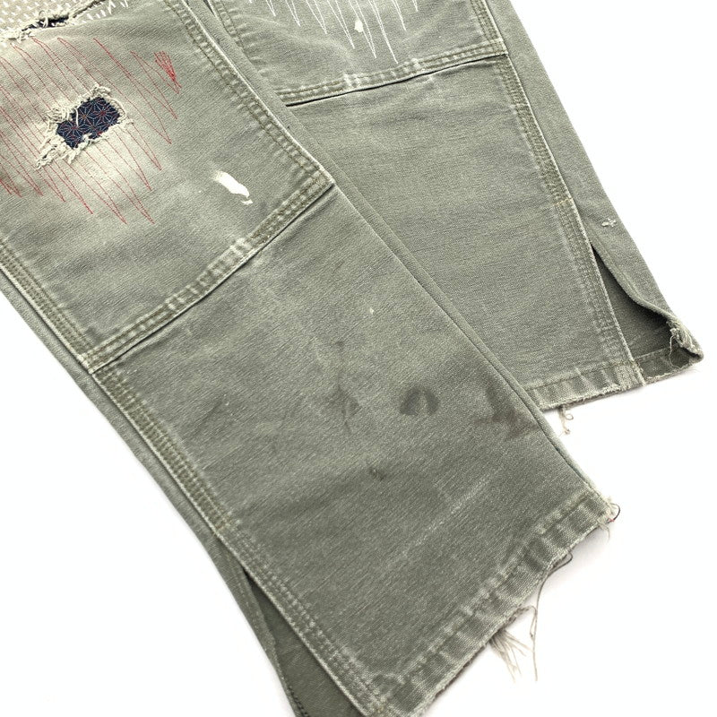 【中古品】【メンズ】 INNOCENCE ダブルニーペインターパンツ ボトムス ブランド 古着 153-260815-gm-02-fuzh サイズ：33 カラー：カーキ 万代Net店
