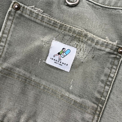 【中古品】【メンズ】 INNOCENCE ダブルニーペインターパンツ ボトムス ブランド 古着 153-260815-gm-02-fuzh サイズ：33 カラー：カーキ 万代Net店