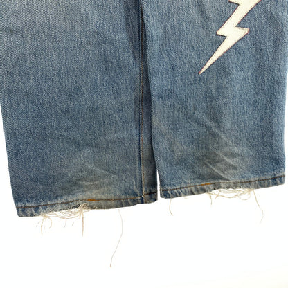 【中古品】【メンズ】 MINDSEEKER LEVIS 501 リメイクパッチデザインデニムパンツ ボトムス ブランド 古着 153-260815-gm-04-fuzh サイズ：W30 カラー：ブルー 万代Net店