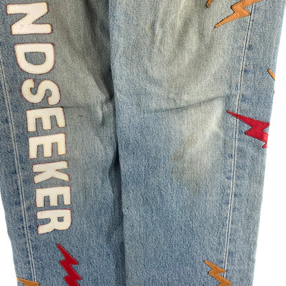 【中古品】【メンズ】 MINDSEEKER LEVIS 501 リメイクパッチデザインデニムパンツ ボトムス ブランド 古着 153-260815-gm-04-fuzh サイズ：W30 カラー：ブルー 万代Net店