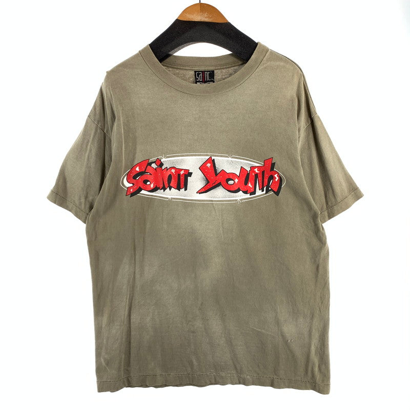 【中古品】【メンズ】 SAINT MICHAEL SM-S22-0000-024 IN HEAVEN SS TEE 141-260815-gm-11-fuzh サイズ：L カラー：カーキ 万代Net店