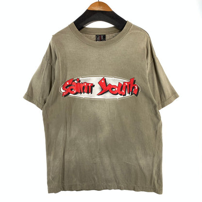 【中古品】【メンズ】 SAINT MICHAEL SM-S22-0000-024 IN HEAVEN SS TEE 141-260815-gm-11-fuzh サイズ：L カラー：カーキ 万代Net店