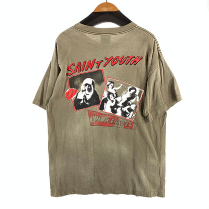 【中古品】【メンズ】 SAINT MICHAEL SM-S22-0000-024 IN HEAVEN SS TEE 141-260815-gm-11-fuzh サイズ：L カラー：カーキ 万代Net店
