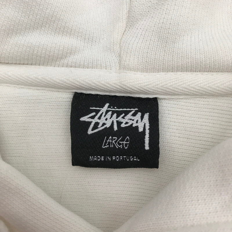 【中古品】【メンズ】 STUSSY ステューシー PULLOVER PARKA プルオーバー パーカー トップス 長袖 古着 142-260819-mh-01-fuzh サイズ：L カラー：ホワイト 万代Net店