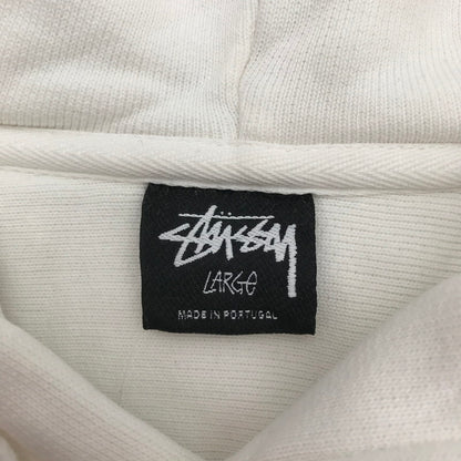 【中古品】【メンズ】 STUSSY ステューシー PULLOVER PARKA プルオーバー パーカー トップス 長袖 古着 142-260819-mh-01-fuzh サイズ：L カラー：ホワイト 万代Net店