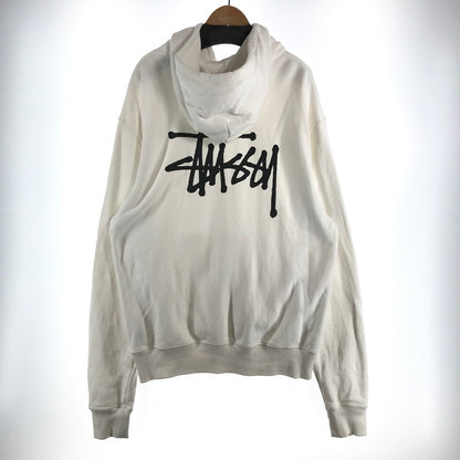 【中古品】【メンズ】 STUSSY ステューシー PULLOVER PARKA プルオーバー パーカー トップス 長袖 古着 142-260819-mh-01-fuzh サイズ：L カラー：ホワイト 万代Net店
