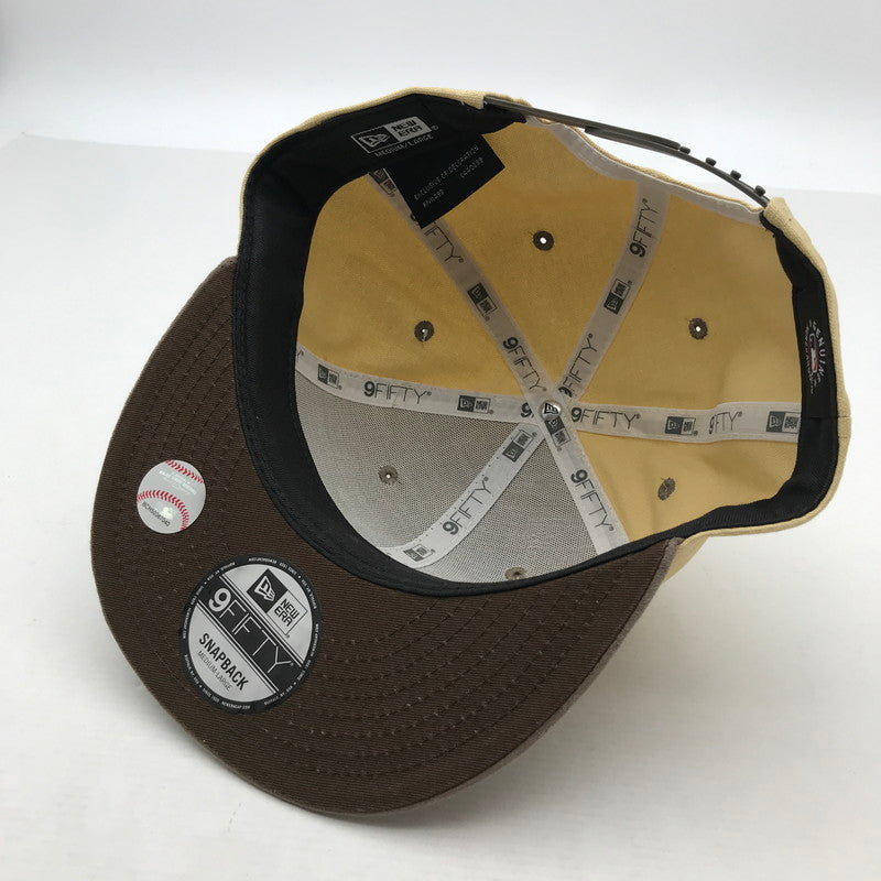 【中古品】【メンズ】 NEWERA ニューエラ 9FIFTY NY CAP ニューヨーク ヤンキース 帽子 キャップ M/L 185-260817-mh-04-fuzh サイズ：M/L カラー：ベージュ 万代Net店