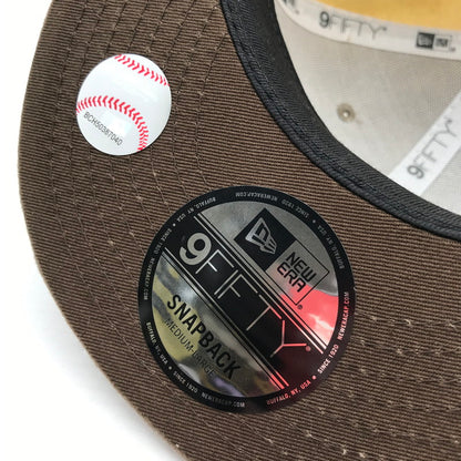 【中古品】【メンズ】 NEWERA ニューエラ 9FIFTY NY CAP ニューヨーク ヤンキース 帽子 キャップ M/L 185-260817-mh-04-fuzh サイズ：M/L カラー：ベージュ 万代Net店