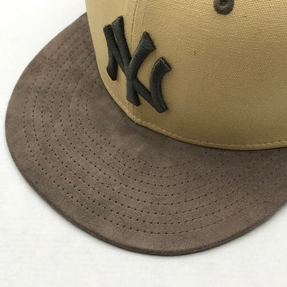 【中古品】【メンズ】 NEWERA ニューエラ 9FIFTY NY CAP ニューヨーク ヤンキース 帽子 キャップ M/L 185-260817-mh-04-fuzh サイズ：M/L カラー：ベージュ 万代Net店