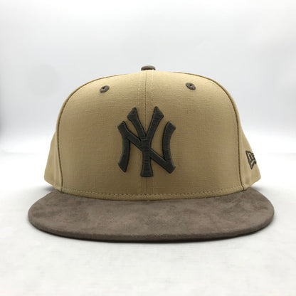 【中古品】【メンズ】 NEWERA ニューエラ 9FIFTY NY CAP ニューヨーク ヤンキース 帽子 キャップ M/L 185-260817-mh-04-fuzh サイズ：M/L カラー：ベージュ 万代Net店