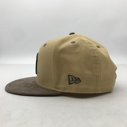 【中古品】【メンズ】 NEWERA ニューエラ 9FIFTY NY CAP ニューヨーク ヤンキース 帽子 キャップ M/L 185-260817-mh-04-fuzh サイズ：M/L カラー：ベージュ 万代Net店
