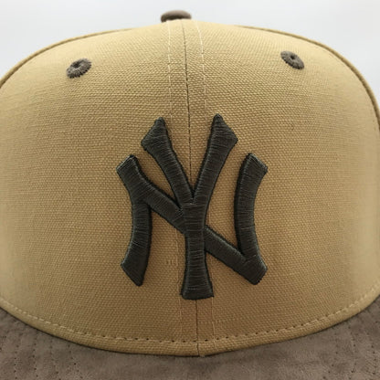 【中古品】【メンズ】 NEWERA ニューエラ 9FIFTY NY CAP ニューヨーク ヤンキース 帽子 キャップ M/L 185-260817-mh-04-fuzh サイズ：M/L カラー：ベージュ 万代Net店
