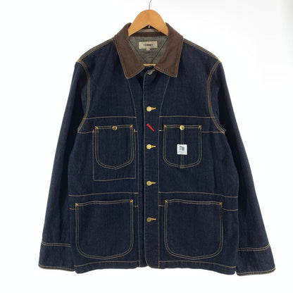 【中古品】【メンズ】 TOMMY HILFIGER トミーヒルフィガー カバーオール デニム アウター ジャケット ブランド 古着 147-260921-gm-19-fuzh サイズ：XL カラー：インディゴ 万代Net店