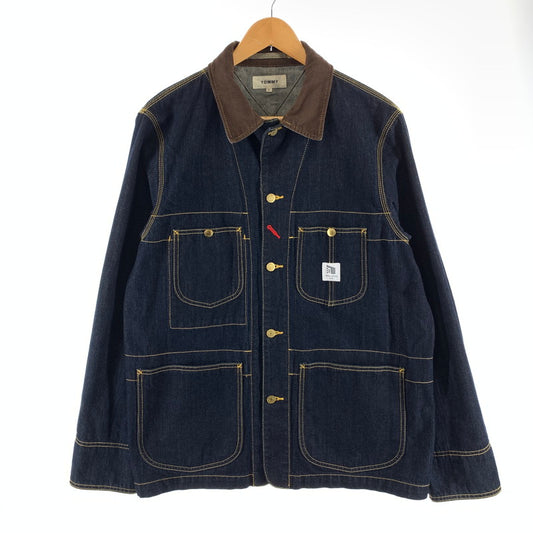 【中古品】【メンズ】 TOMMY HILFIGER トミーヒルフィガー カバーオール デニム アウター ジャケット ブランド 古着 147-260921-gm-19-fuzh サイズ：XL カラー：インディゴ 万代Net店