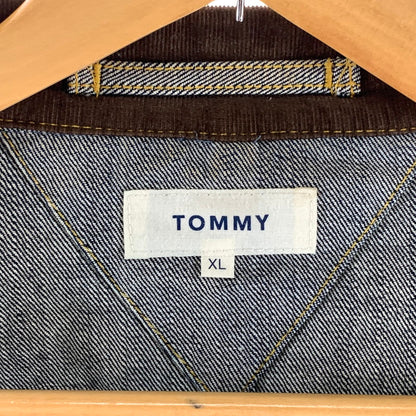 【中古品】【メンズ】 TOMMY HILFIGER トミーヒルフィガー カバーオール デニム アウター ジャケット ブランド 古着 147-260921-gm-19-fuzh サイズ：XL カラー：インディゴ 万代Net店