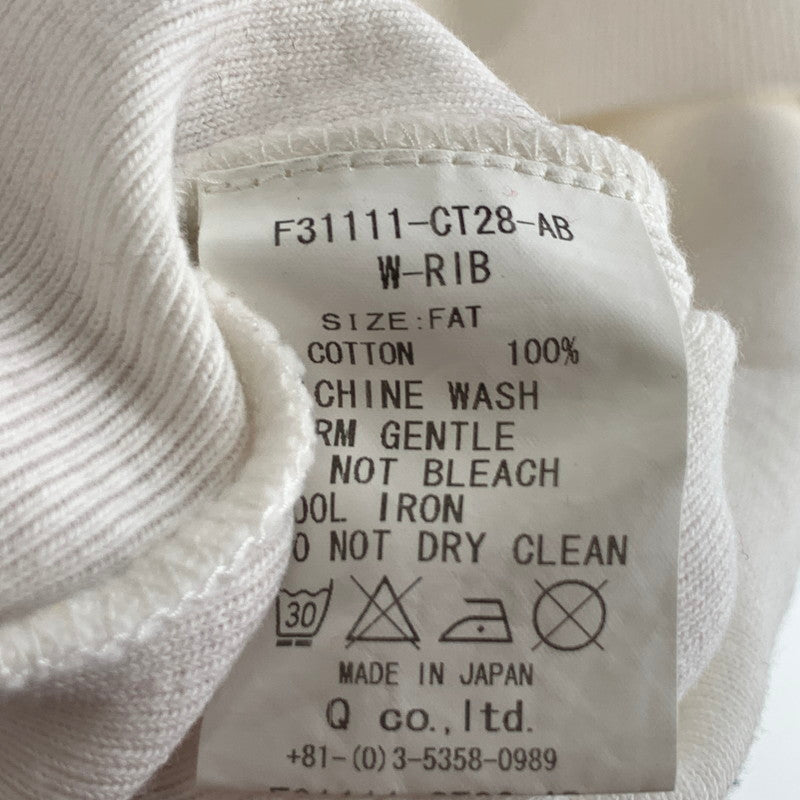 【中古品】【メンズ】 FAT エフエーティー 5分袖TEE 半袖Tシャツ カットソー ブランド 古着 142-260920-gm-19-fuzh サイズ：FAT(XL) カラー：レッド ホワイト 万代Net店