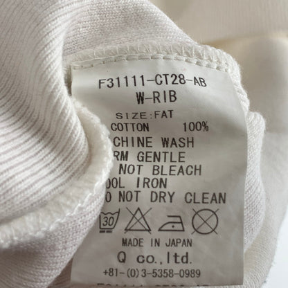 【中古品】【メンズ】 FAT エフエーティー 5分袖TEE 半袖Tシャツ カットソー ブランド 古着 142-260920-gm-19-fuzh サイズ：FAT(XL) カラー：レッド ホワイト 万代Net店