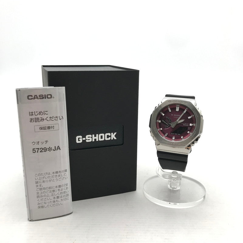 【中古品】【メンズ】 G-SHOCK ジーショック GBM2100 メタルベゼル タフソーラー 時計 腕時計 196-260817-mh-03-fuzh カラー：フェイス パープル 万代Net店