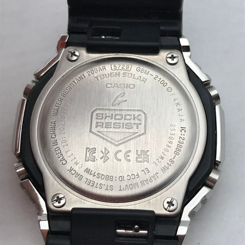 【中古品】【メンズ】 G-SHOCK ジーショック GBM2100 メタルベゼル タフソーラー 時計 腕時計 196-260817-mh-03-fuzh カラー：フェイス パープル 万代Net店
