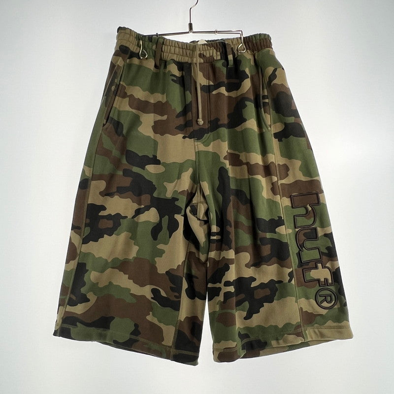 【中古品】【メンズ】 HUF ハフ BERMUDA FLEECE SHORT ハーフ ワイドパンツ スウェット カモ柄 153-260818-ny-06-fuzh サイズ：XL カラー：グリーン 万代Net店