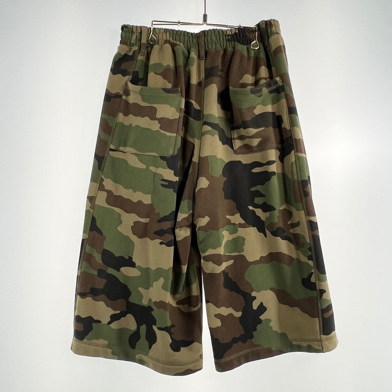 【中古品】【メンズ】 HUF ハフ BERMUDA FLEECE SHORT ハーフ ワイドパンツ スウェット カモ柄 153-260818-ny-06-fuzh サイズ：XL カラー：グリーン 万代Net店
