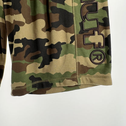 【中古品】【メンズ】 HUF ハフ BERMUDA FLEECE SHORT ハーフ ワイドパンツ スウェット カモ柄 153-260818-ny-06-fuzh サイズ：XL カラー：グリーン 万代Net店