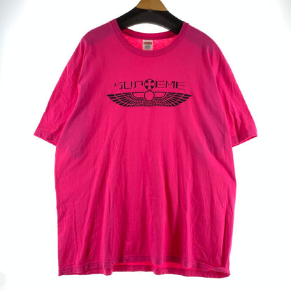 【中古品】【メンズ】 SUPREME シュプリーム WING GRAPHIC S.S TEE ウィンググラフィックTシャツ カラーPINK SIZE:XL 149-260818-ky-02-fuzh 万代Net店