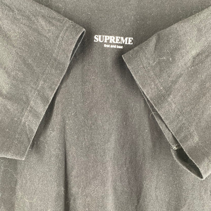 【中古品】【メンズ】 SUPREME シュプリーム FIRST AND BEST S.S TEE Tシャツ カラーBLACK SIZE:M 18AW 149-260818-ky-03-fuzh 万代Net店