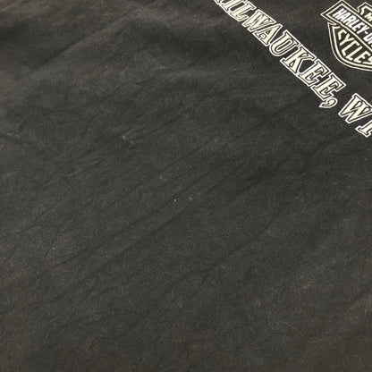 【中古品】【メンズ】 HARLEY DAVIDSON ハーレーダビッドソン 00S SS TEE USA製 半袖 トップス Tシャツ 古着 145-260817-mh-07-fuzh サイズ：XXL カラー：ブラック 万代Net店
