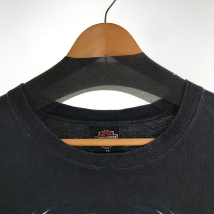 【中古品】【メンズ】 HARLEY DAVIDSON ハーレーダビッドソン 00S SS TEE USA製 半袖 トップス Tシャツ 古着 145-260817-mh-07-fuzh サイズ：XXL カラー：ブラック 万代Net店