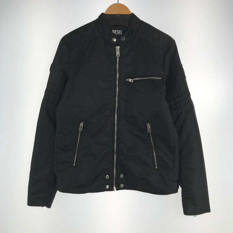 【中古品】【メンズ】 DIESEL ディーゼル 00SKL8 J-GLORY JACKET ナイロン ライダース ジャケット アウター ブルゾン 古着 141-260817-mh-06-fuzh サイズ：M カラー：ブラック 万代Net店