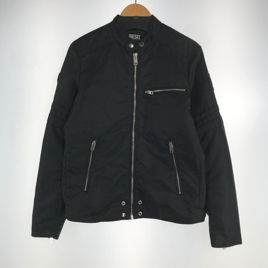 【中古品】【メンズ】 DIESEL ディーゼル 00SKL8 J-GLORY JACKET ナイロン ライダース ジャケット アウター ブルゾン 古着 141-260817-mh-06-fuzh サイズ：M カラー：ブラック 万代Net店