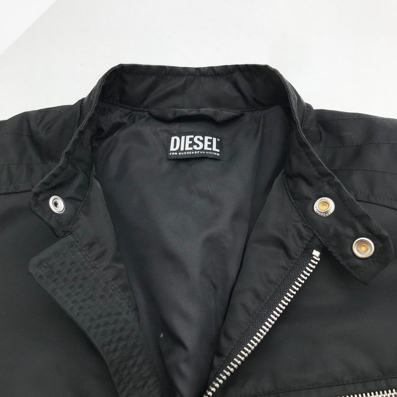 【中古品】【メンズ】 DIESEL ディーゼル 00SKL8 J-GLORY JACKET ナイロン ライダース ジャケット アウター ブルゾン 古着 141-260817-mh-06-fuzh サイズ：M カラー：ブラック 万代Net店