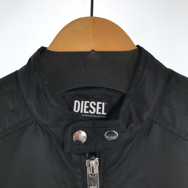 【中古品】【メンズ】 DIESEL ディーゼル 00SKL8 J-GLORY JACKET ナイロン ライダース ジャケット アウター ブルゾン 古着 141-260817-mh-06-fuzh サイズ：M カラー：ブラック 万代Net店