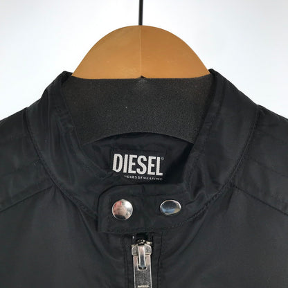 【中古品】【メンズ】 DIESEL ディーゼル 00SKL8 J-GLORY JACKET ナイロン ライダース ジャケット アウター ブルゾン 古着 141-260817-mh-06-fuzh サイズ：M カラー：ブラック 万代Net店