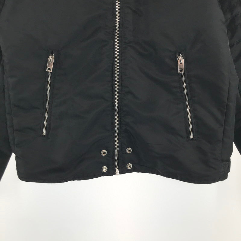【中古品】【メンズ】 DIESEL ディーゼル 00SKL8 J-GLORY JACKET ナイロン ライダース ジャケット アウター ブルゾン 古着 141-260817-mh-06-fuzh サイズ：M カラー：ブラック 万代Net店