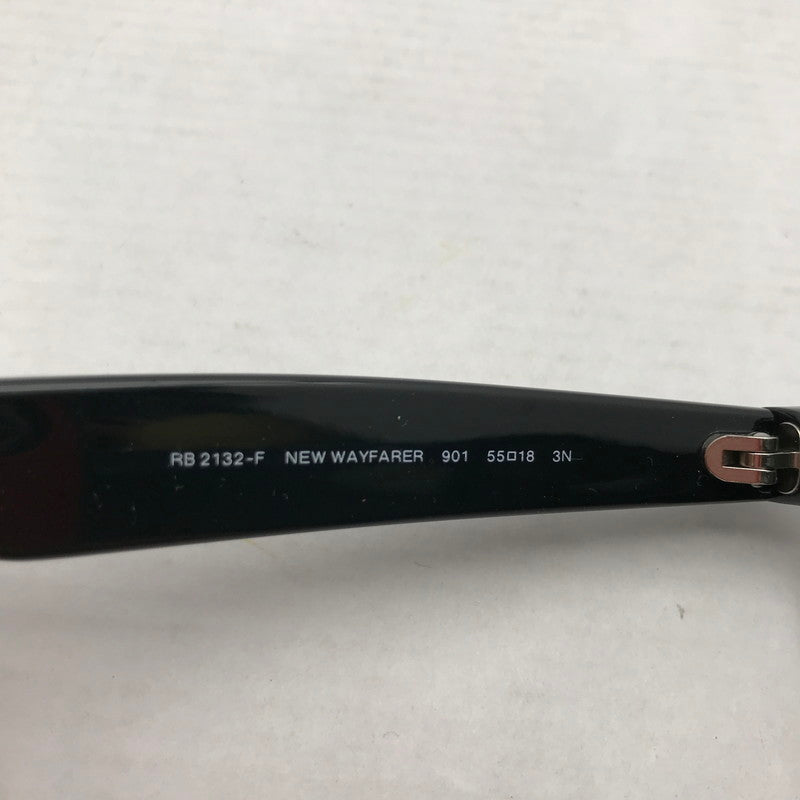 【中古品】【メンズ】 RAYBAN レイバン RB2132-F NEW WAYFARER サングラス メガネ アイウェア 眼鏡 203-260817-mh-01-fuzh カラー：ブラック 万代Net店